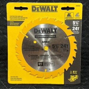 DeWalt 5 1/2” 24 Carbide Teeth Construction Saw Blade~NEW!